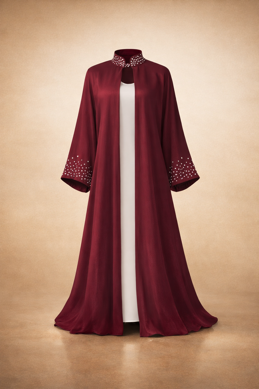 The Burgundy Pearl Elegance Throw Over