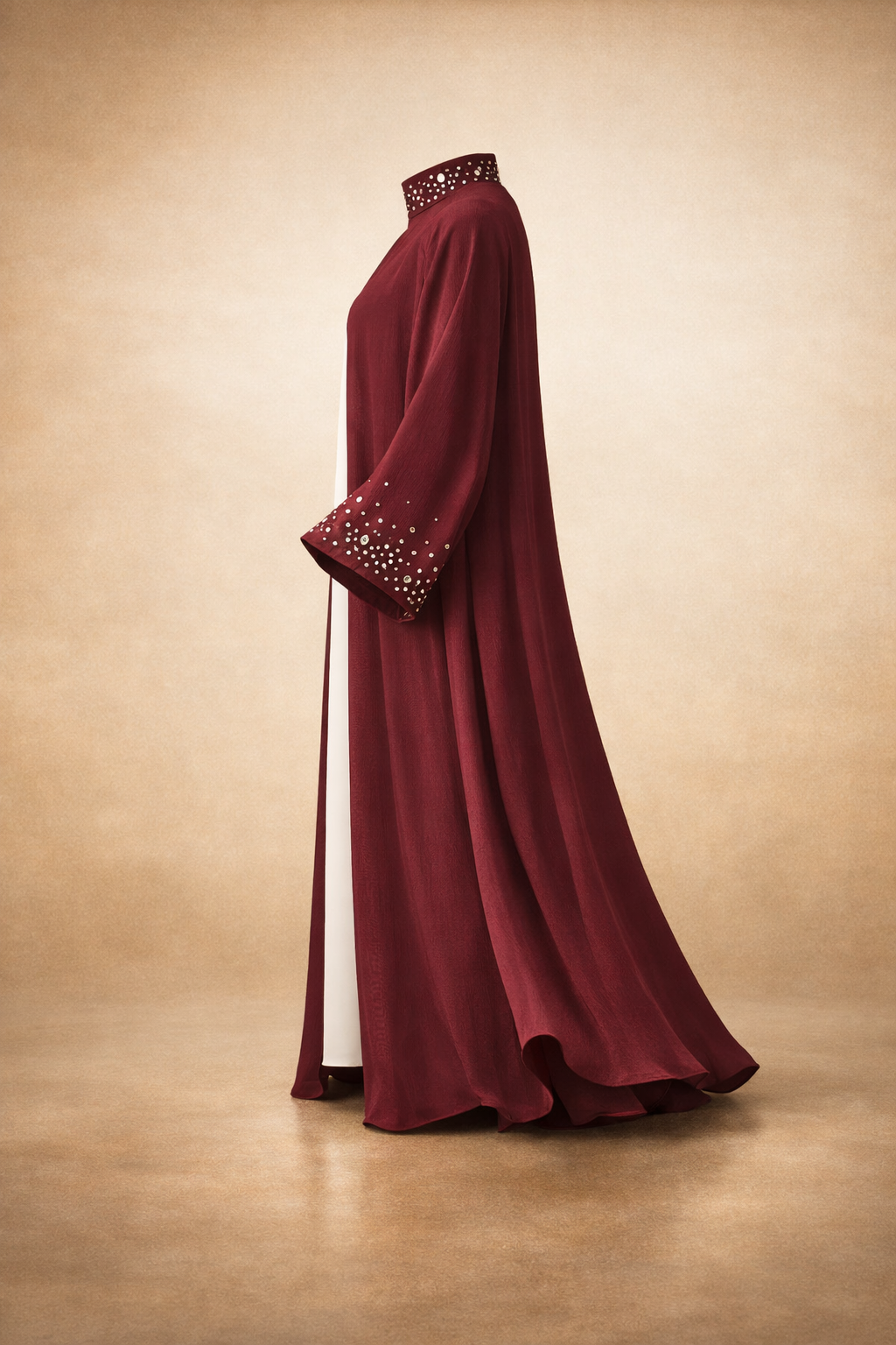 The Burgundy Pearl Elegance Throw Over