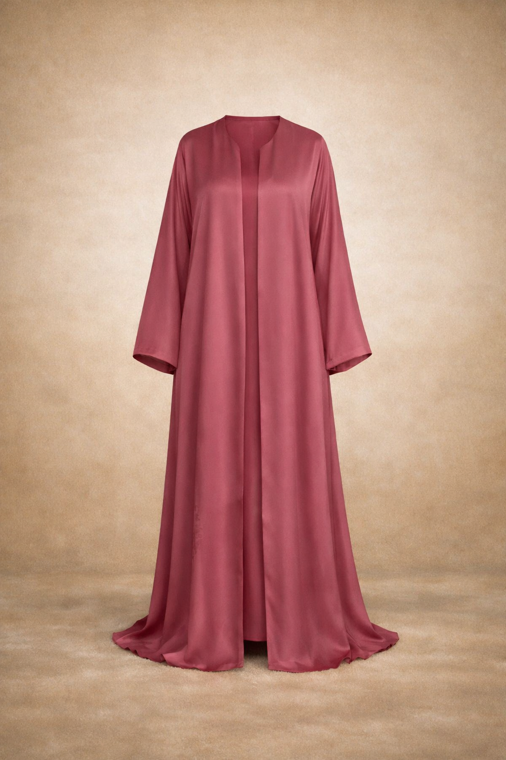 Elegant Rose Satin Throw Over