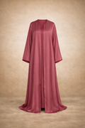 Elegant Rose Satin Throw Over