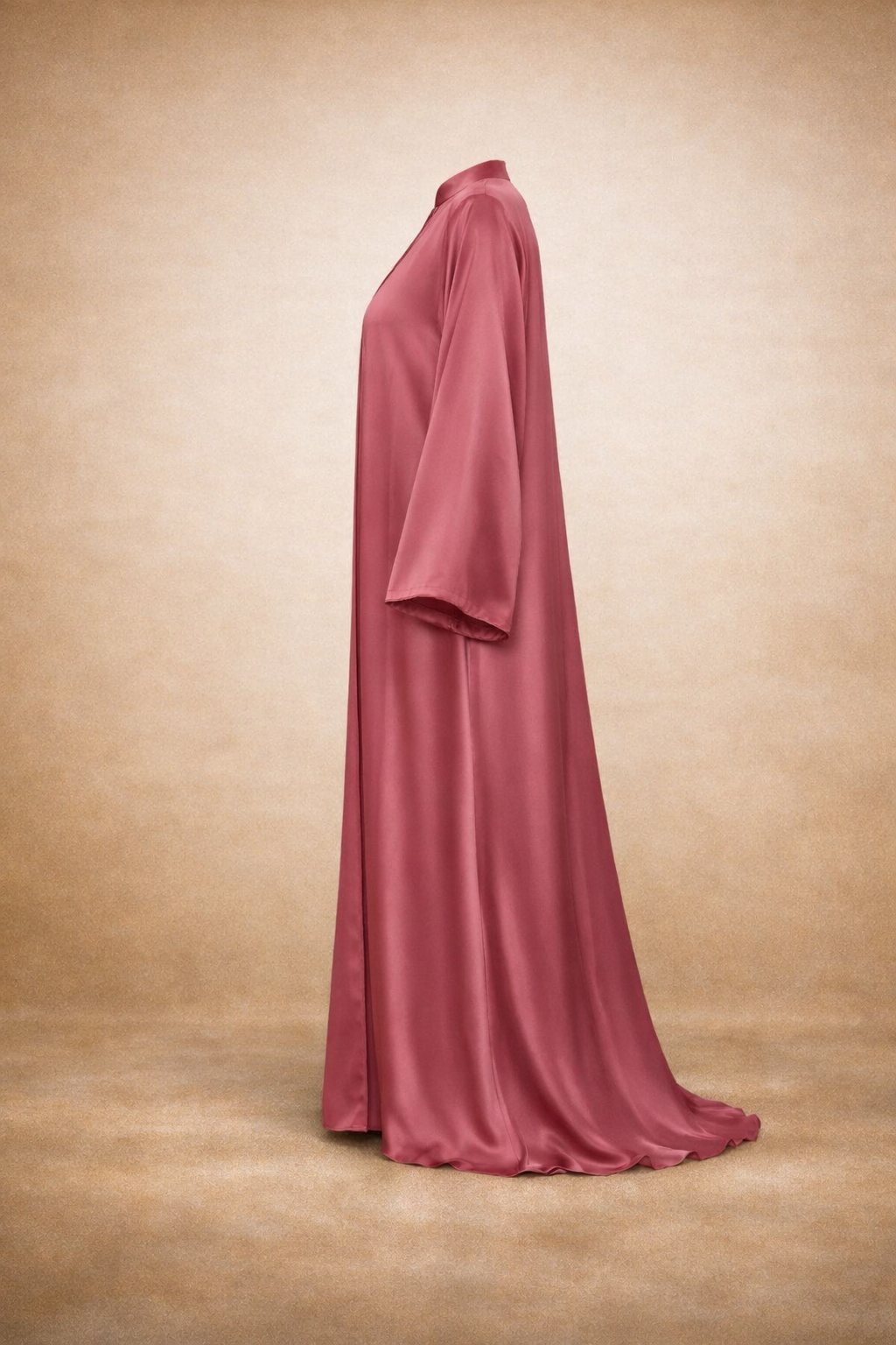 Elegant Rose Satin Throw Over