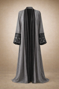 Elegant Grey Geometric Throw Over
