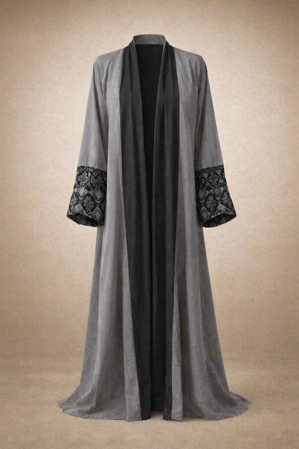 Elegant Grey Geometric Throw Over