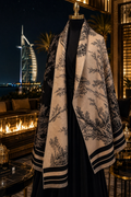 Elegant Reversible Black & Beige Shawl