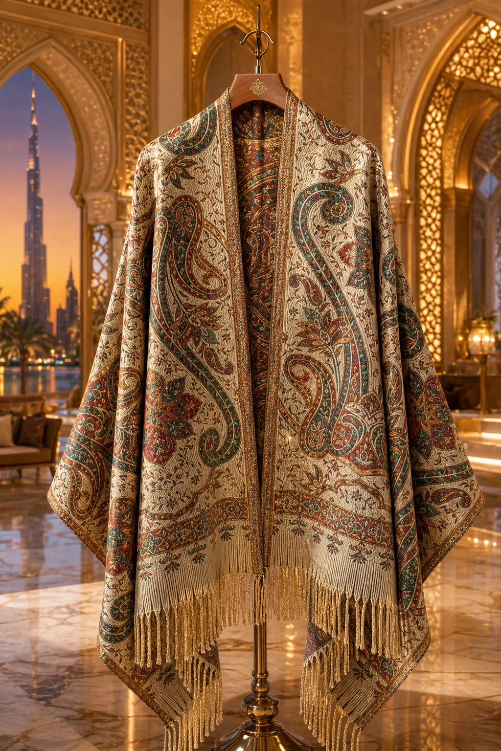 Elegant Paisley Bohemian Shawl